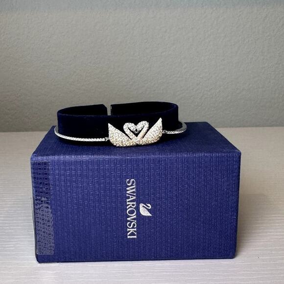 Swarovski Iconic Swan Bangle, Multi-colored Bracelet - Picture 2 of 6